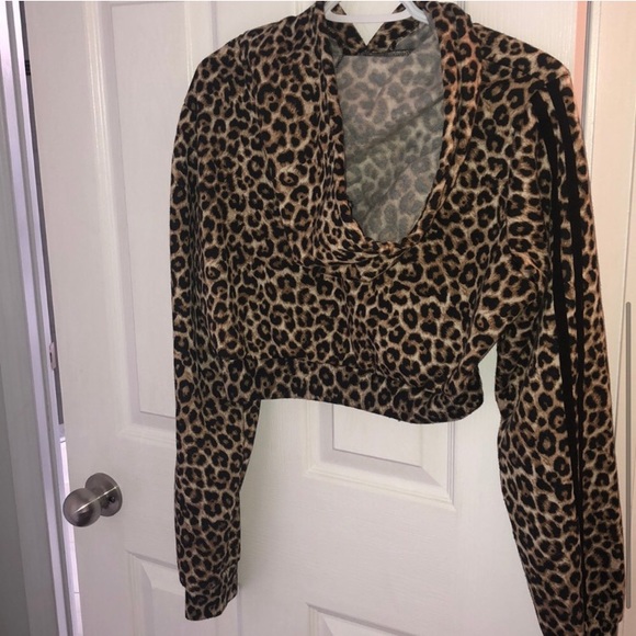 Leopard cropped sweater - Picture 3 of 3
